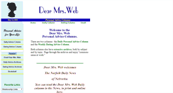 Desktop Screenshot of dearmrsweb.com